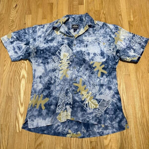 Nak | 100%  Cotton Hawaiian Button up Short Sleeve Shirt
